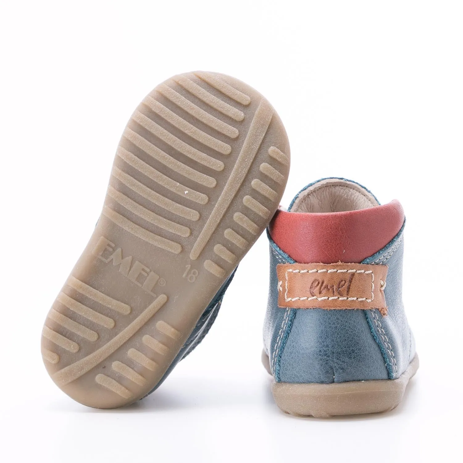 (2440A-4) Emel blue first shoes