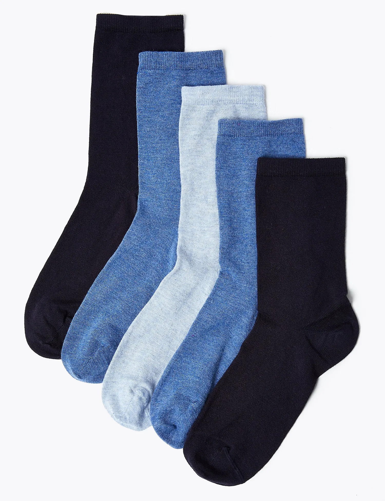 5 Pair Pack Sumptuously Soft Ankle Socks