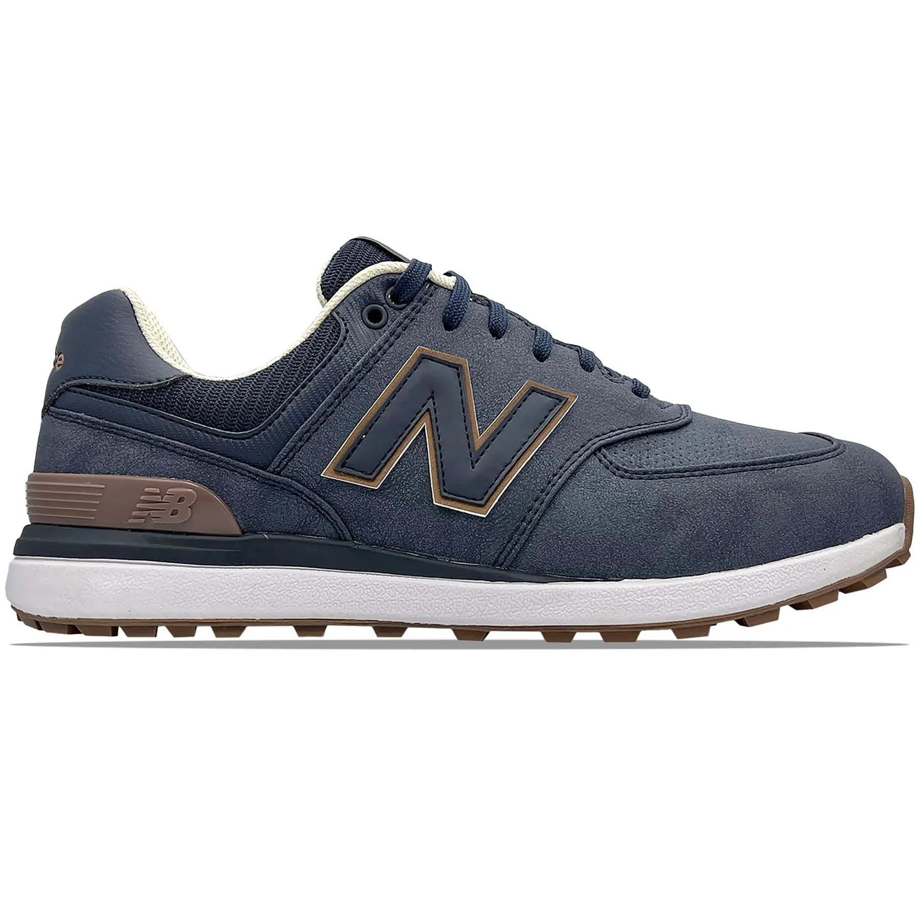 574 Greens V2 Spikeless Golf Shoes Navy/Gum - 2024