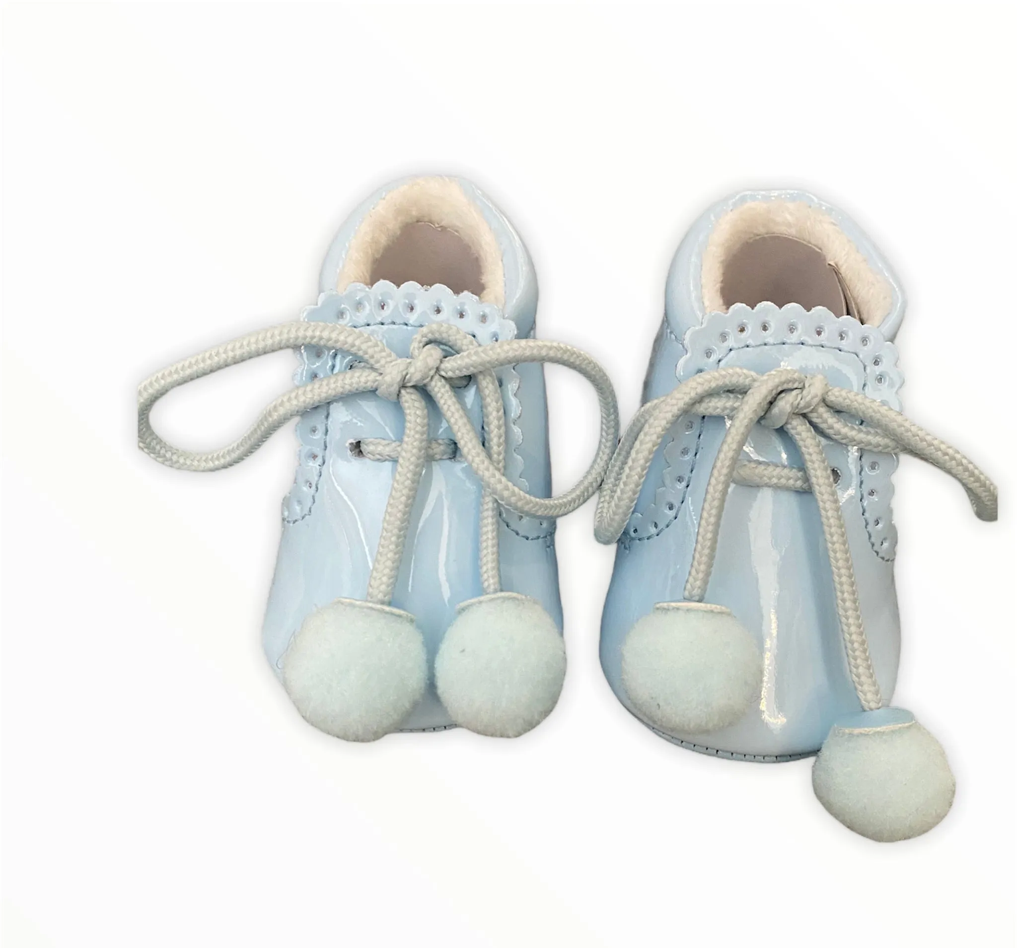 Baby blue pom sevva shoes