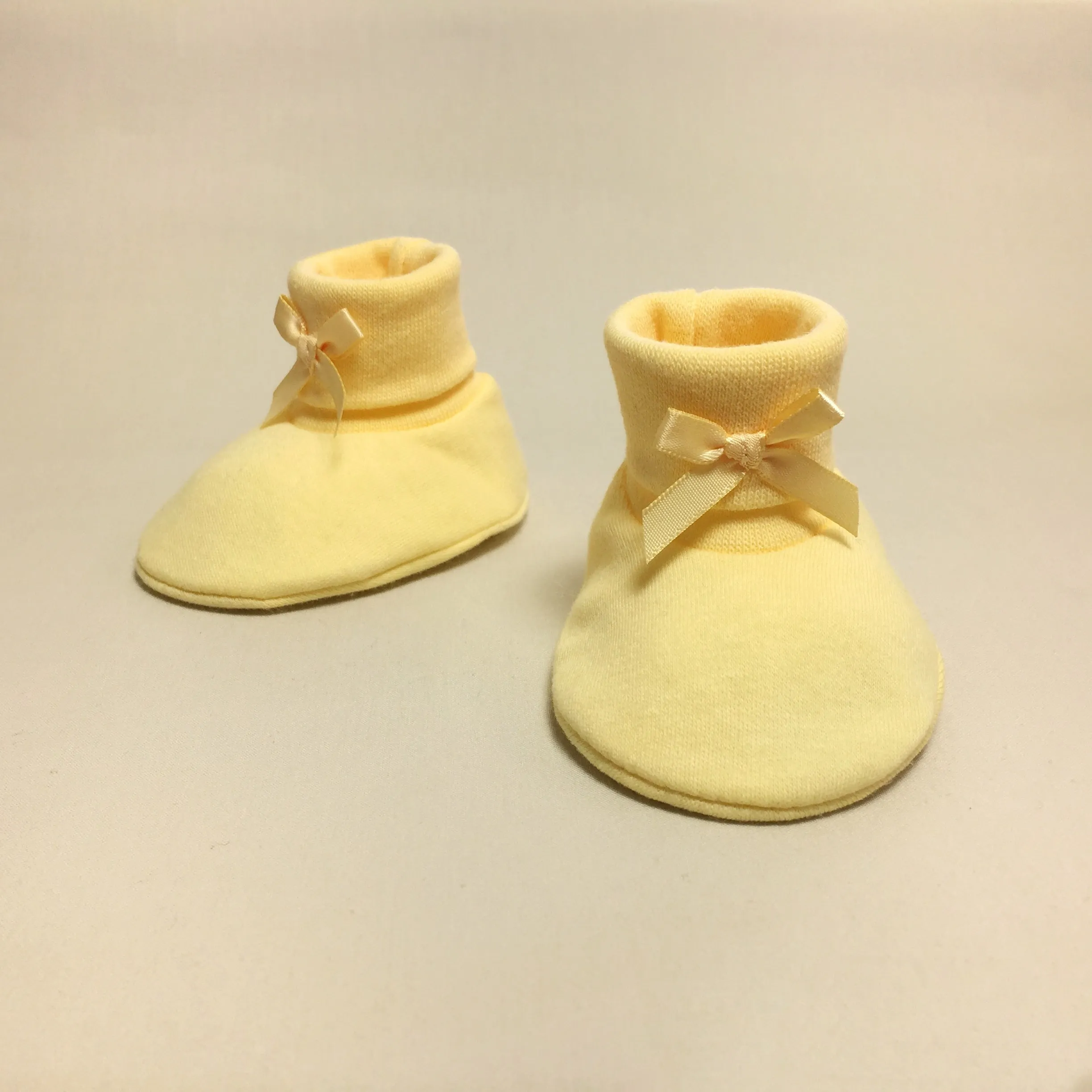 Baby Booties Solid Yellow