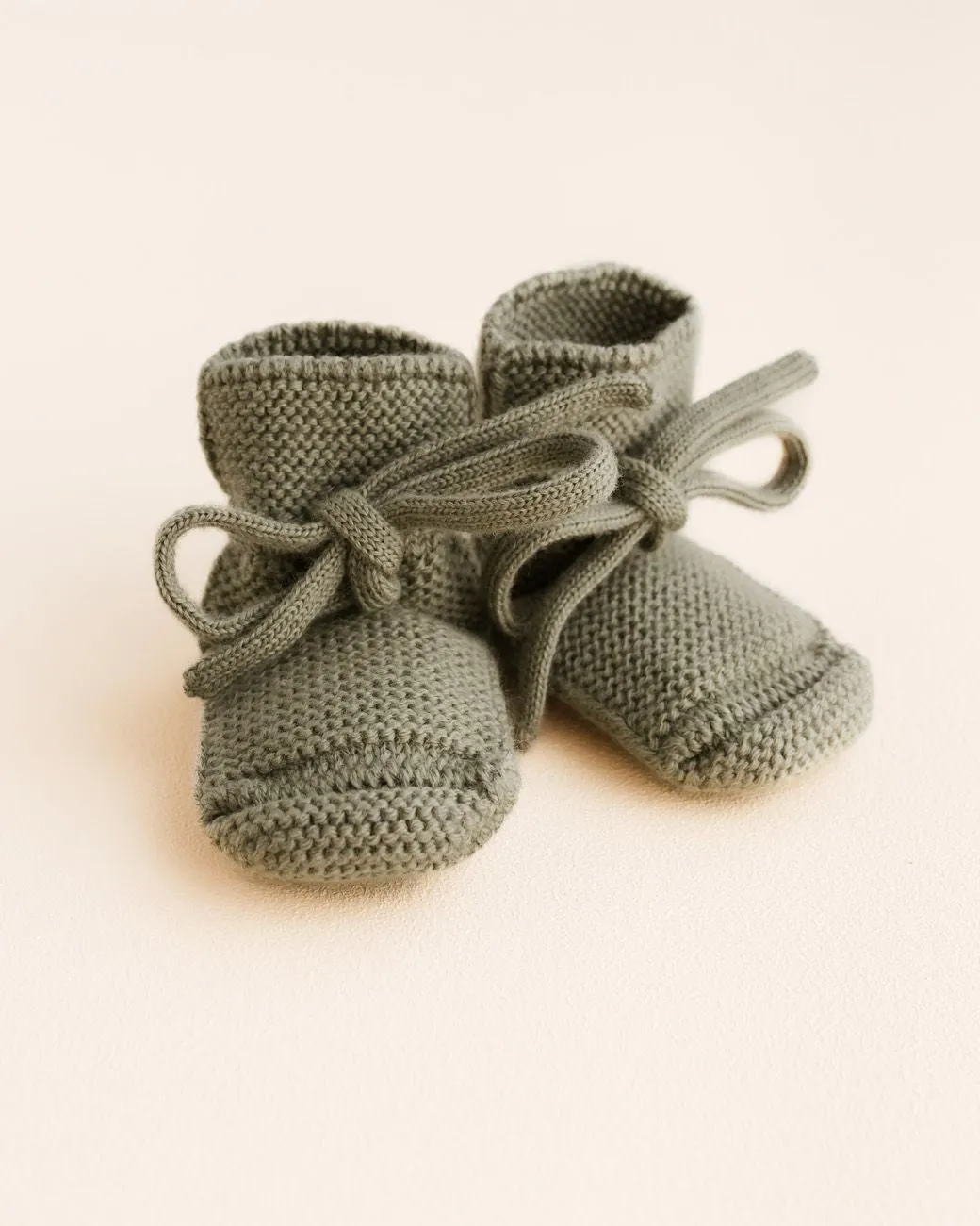 Baby Booties With Lace - Artichoke