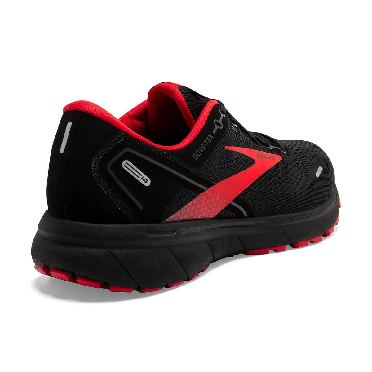 Brooks Ghost 14 GTX Mens Running Shoes | Black/Blackened Pearl/High Risk Red