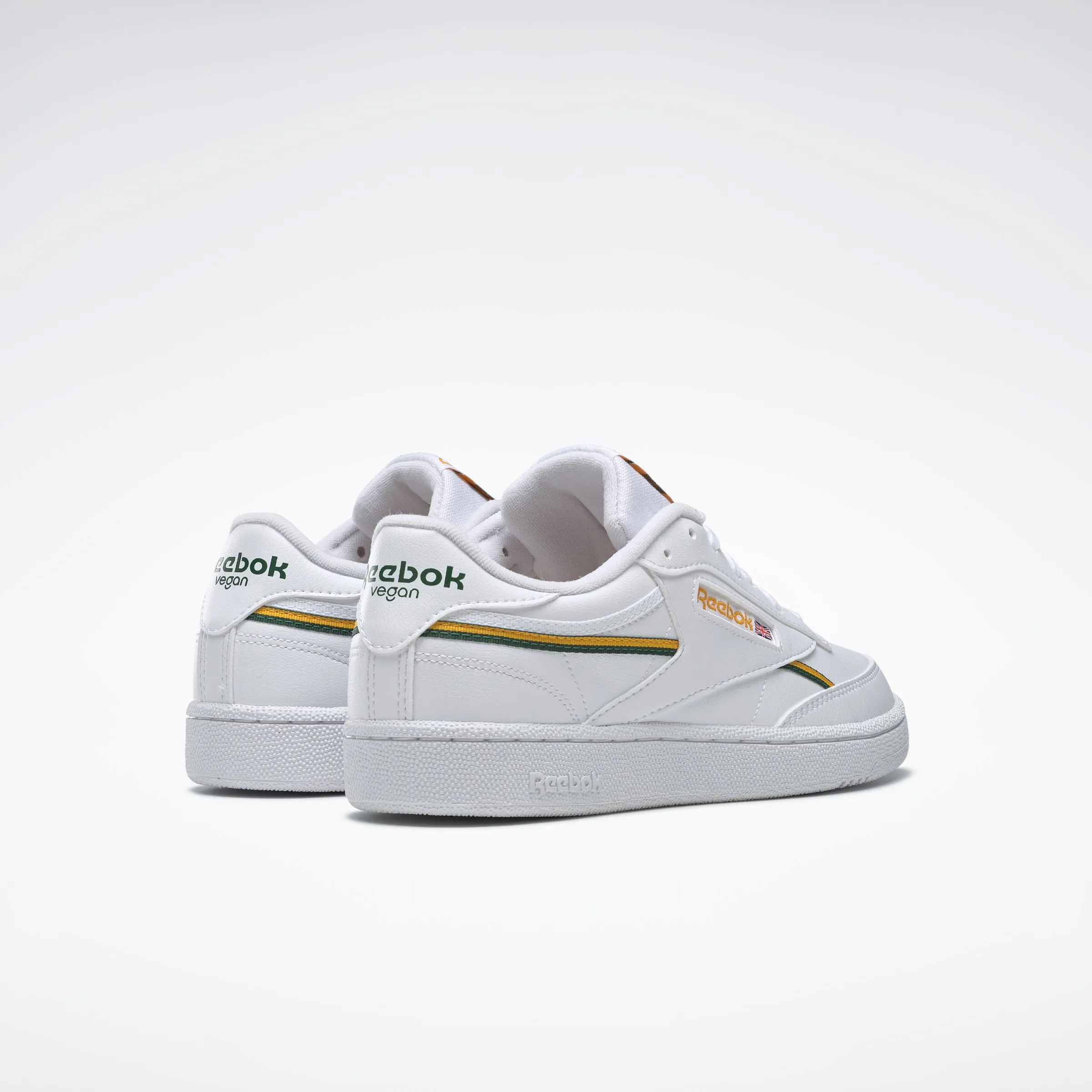 Club C 85 Vegan Shoes Wht/Collegiate Gold/Dark Green