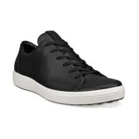 Ecco Soft 7 Plain Lace Black Sneaker (Men's)