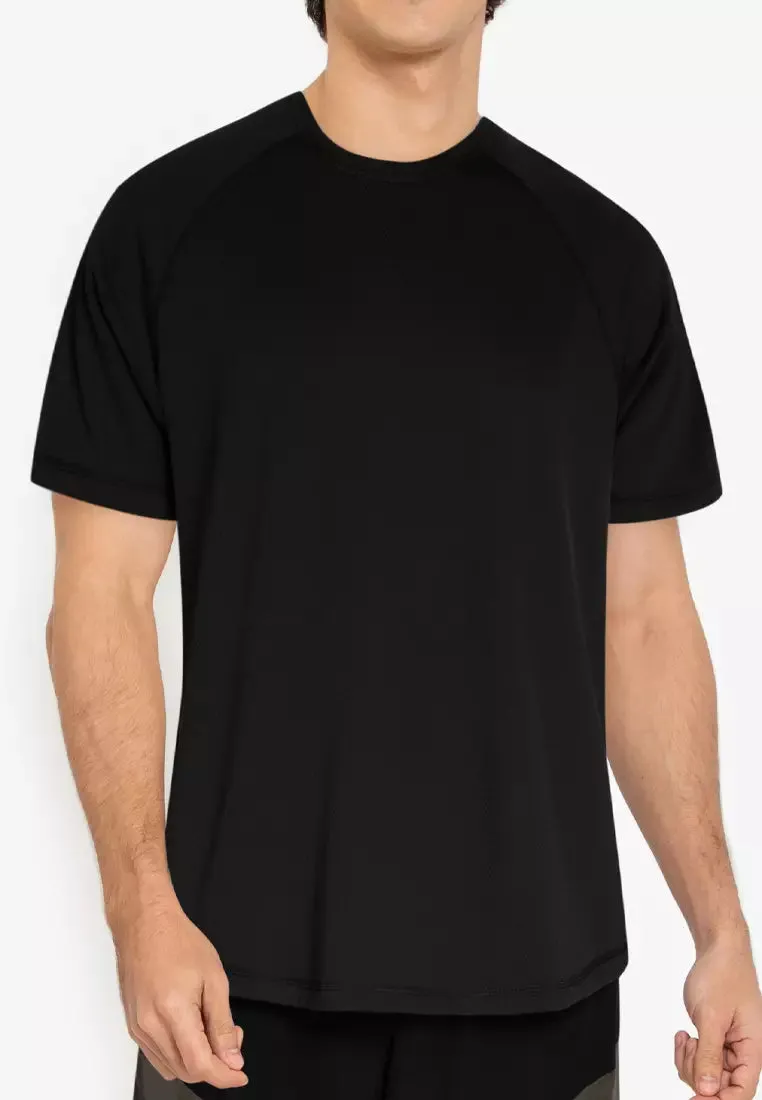 Equipe Men's Classic Black Round Neck Tee