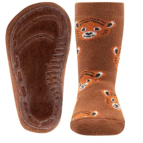 Ewers Brown Tiger Anti Slip Socks 啡色小老虎防滑襪