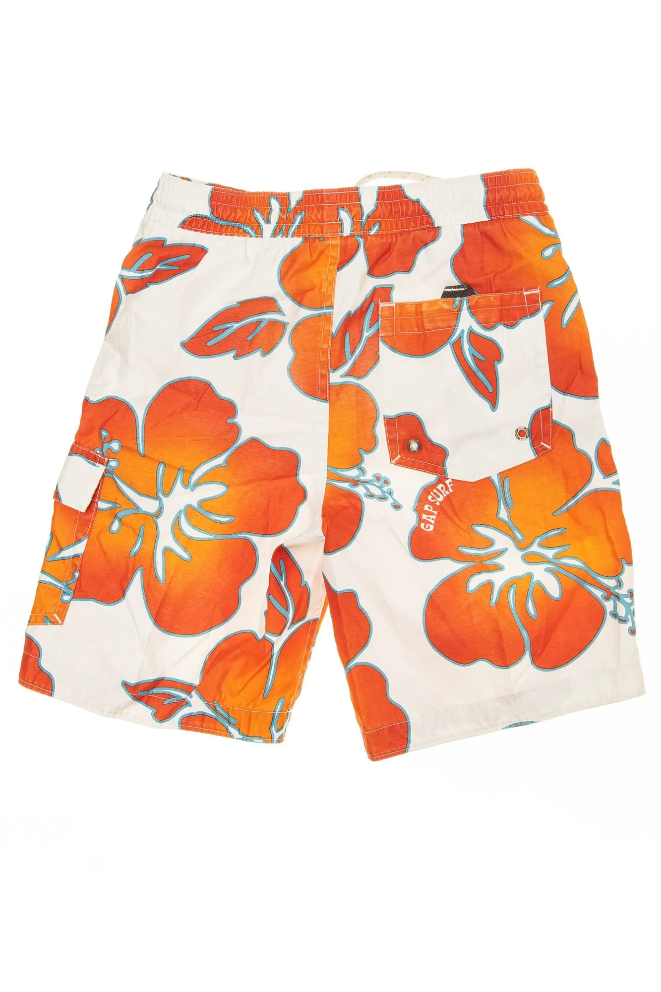 GapKids - Orange & White Swim Trunks - 8