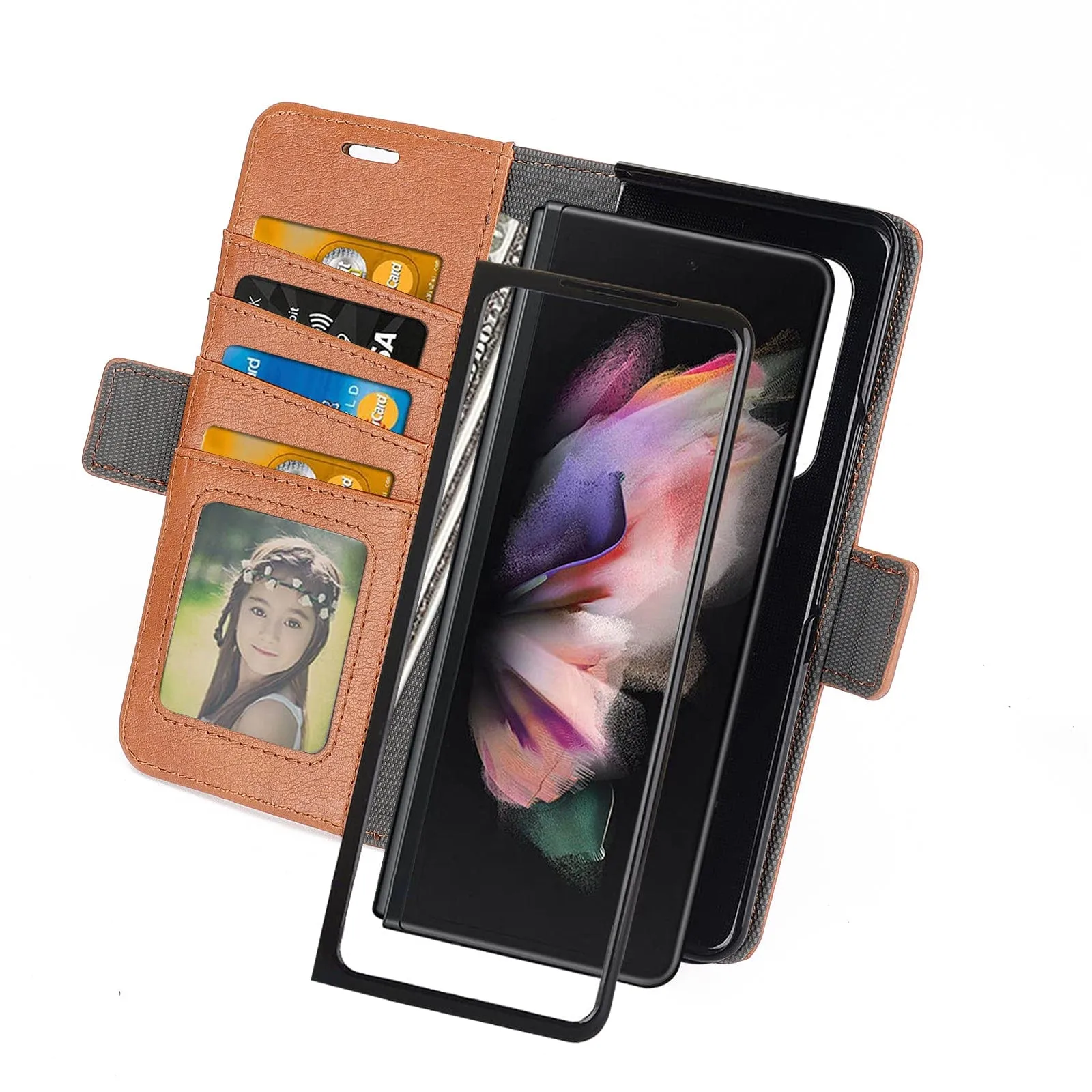 Indy Series Leather Wallet Case - Galaxy Z Fold5