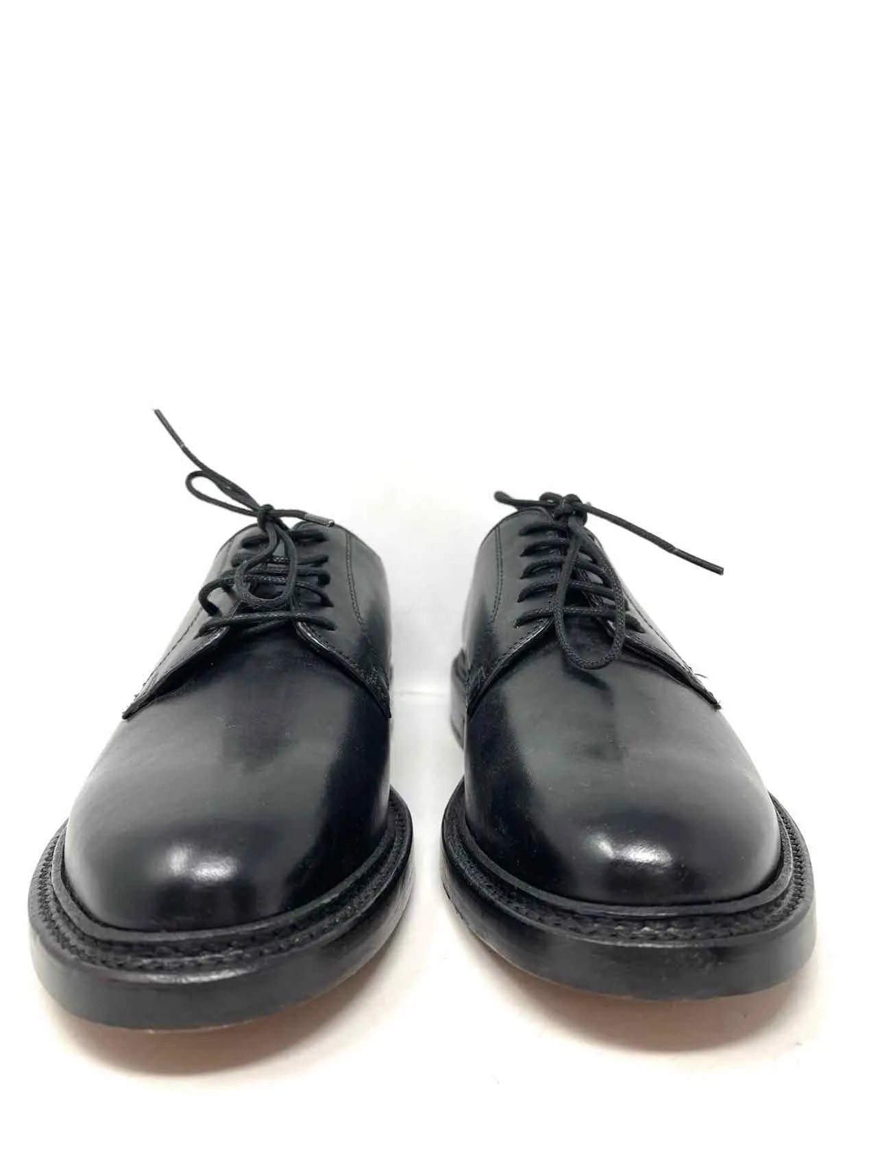 J.CREW Size 8 Black Lace-Up Leather Men's Dress Shoes- Men's