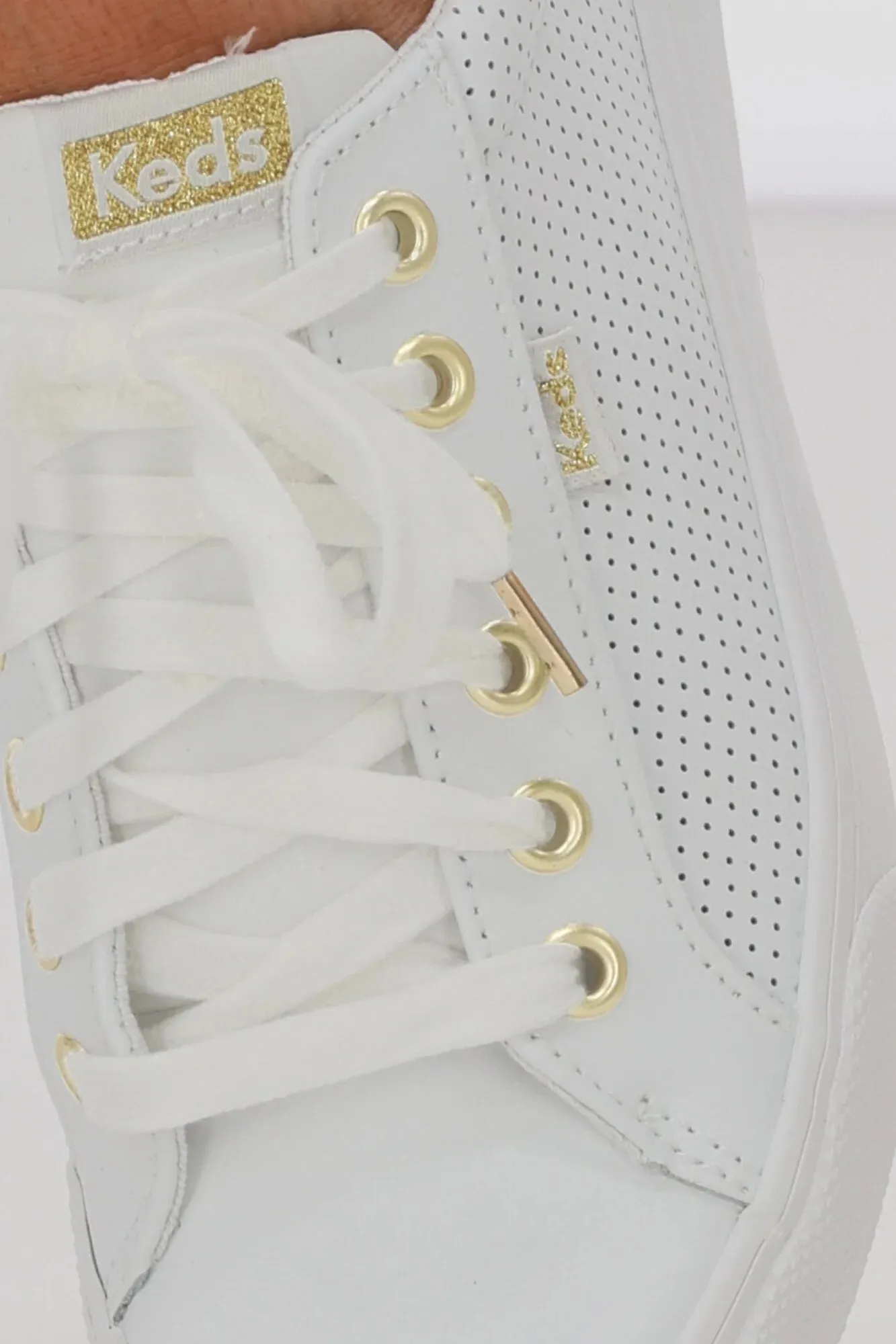 Jump kick KEDS white/gold