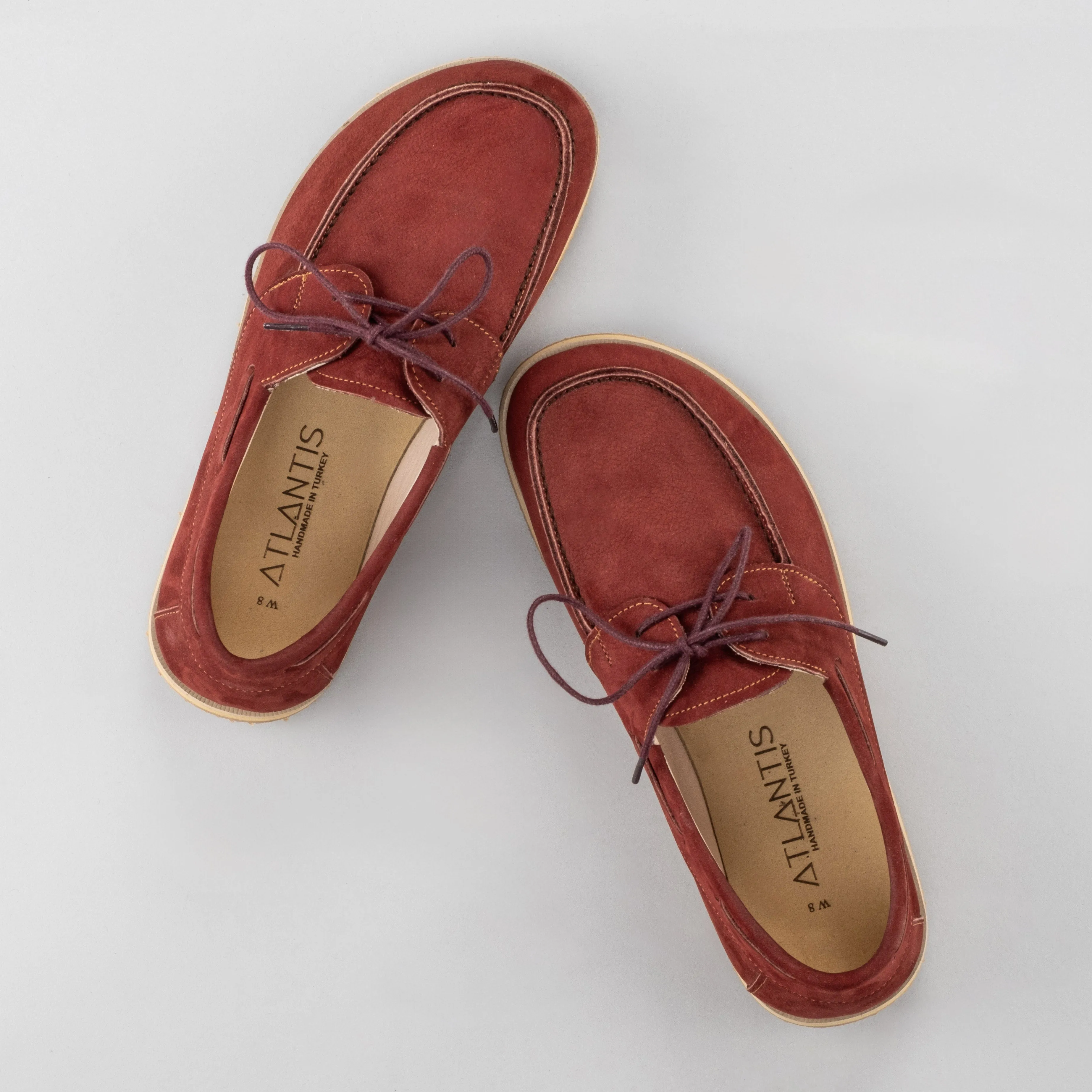 Men's Burgundy Boat Shoes