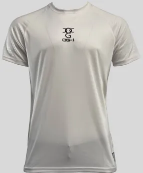 Mens O.G. 1 Sports White Lycra T Shirt