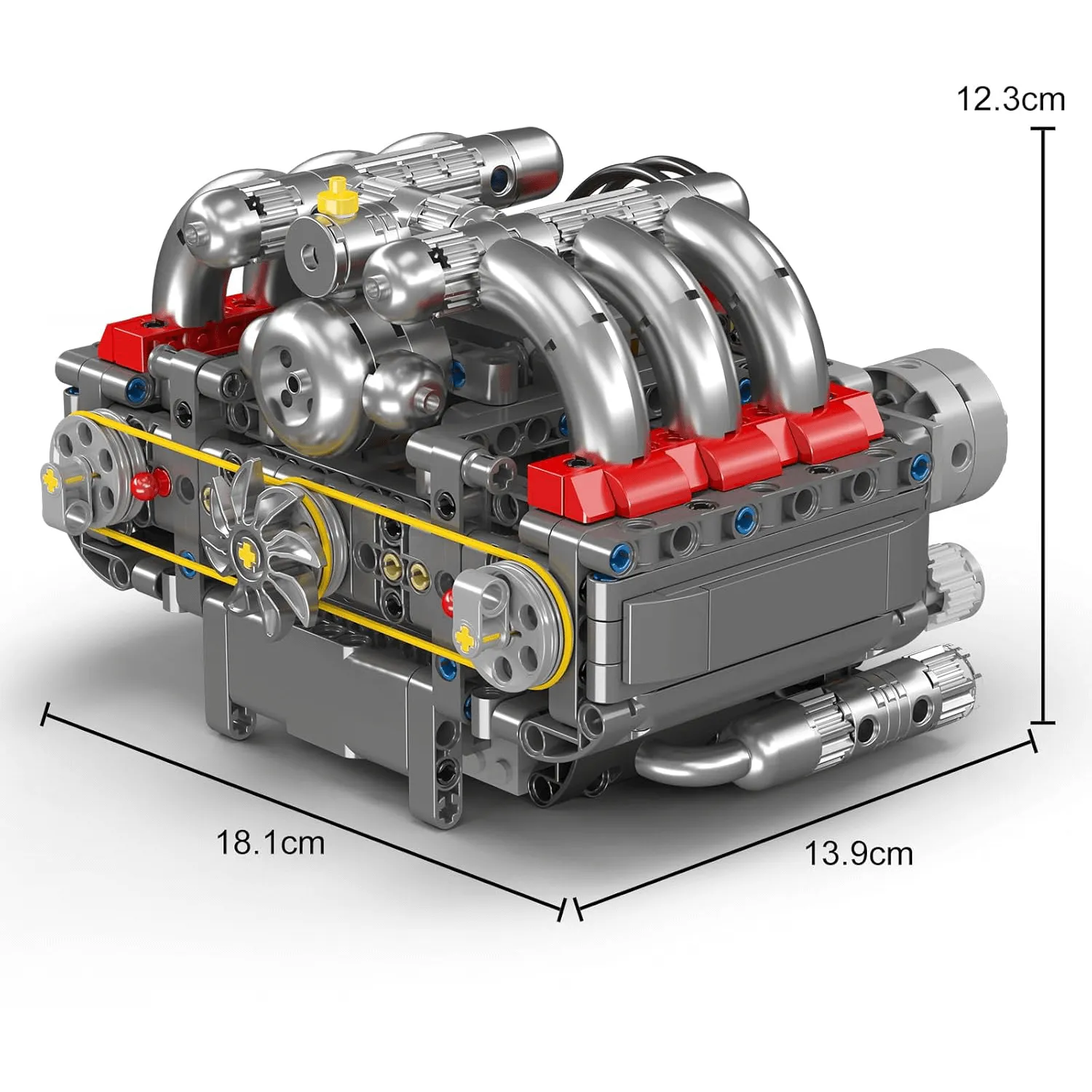 Motorised Flat 6 Engine 608pcs