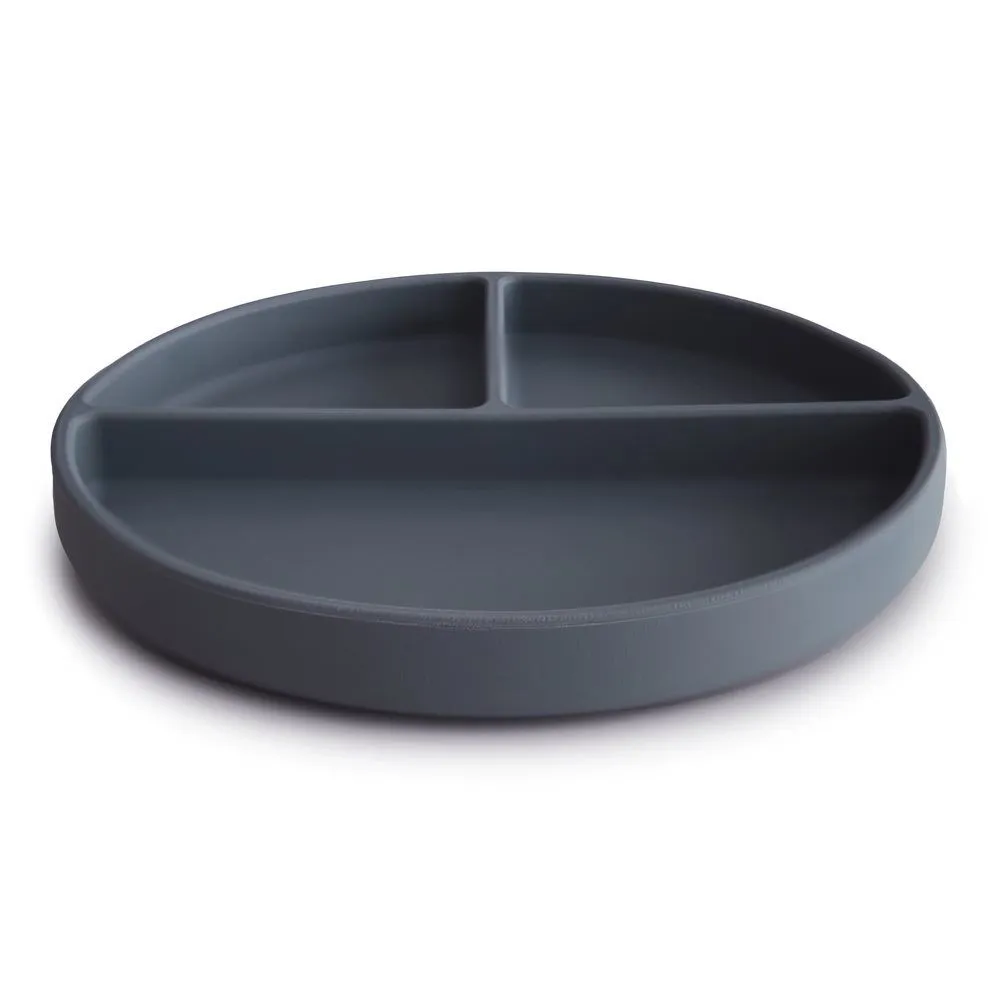 Mushie Silicone Divided Suction Plate - Tradewinds