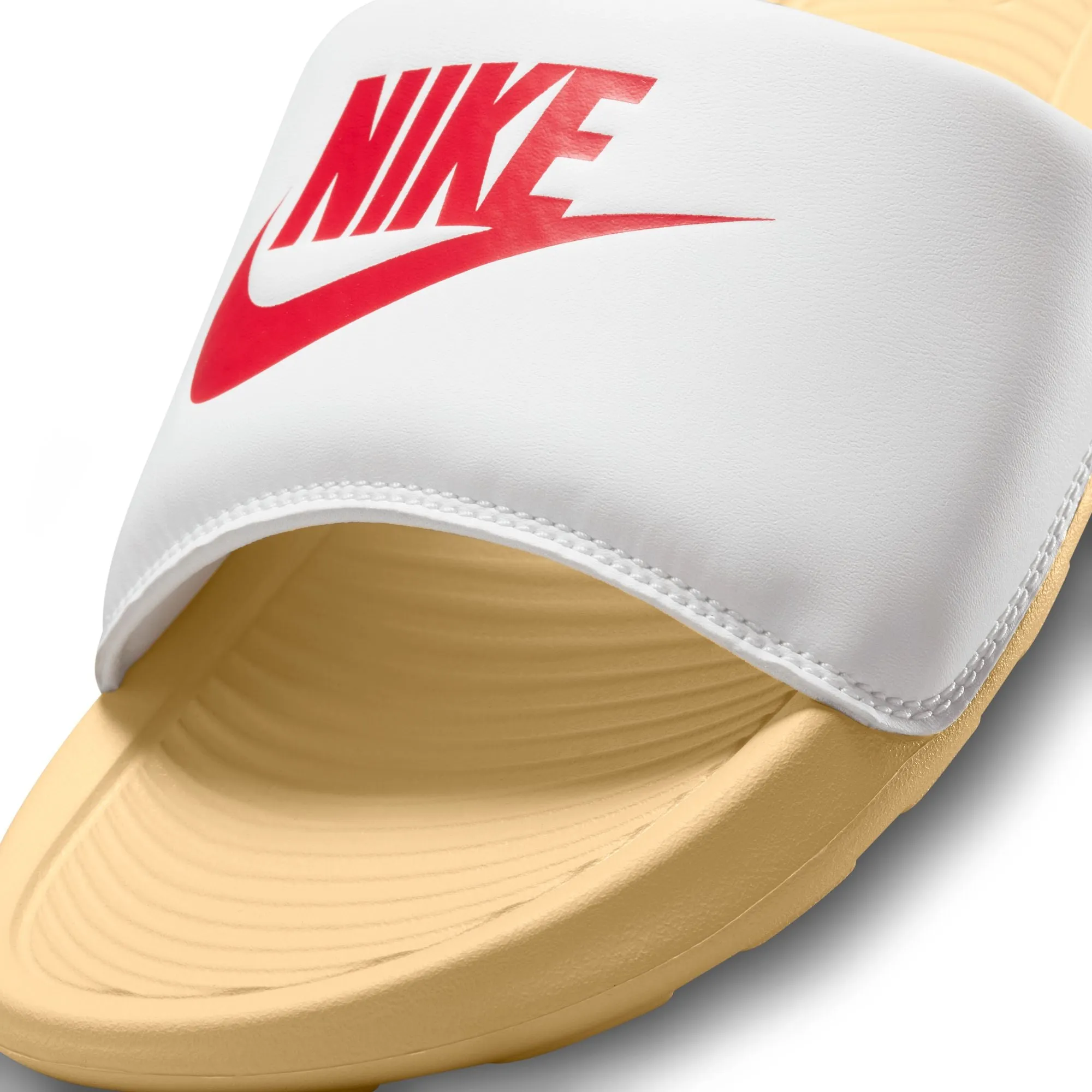 Nike Victori One Slides (Summit White/University Red/Sesame)