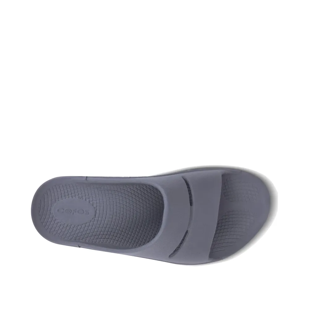 OOfos OOahh Slide Sandal in Slate