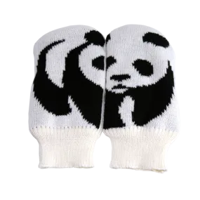 Panda mittens