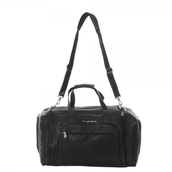 Piel Leather Multi Compartment Duffel Bag Assorted Colors