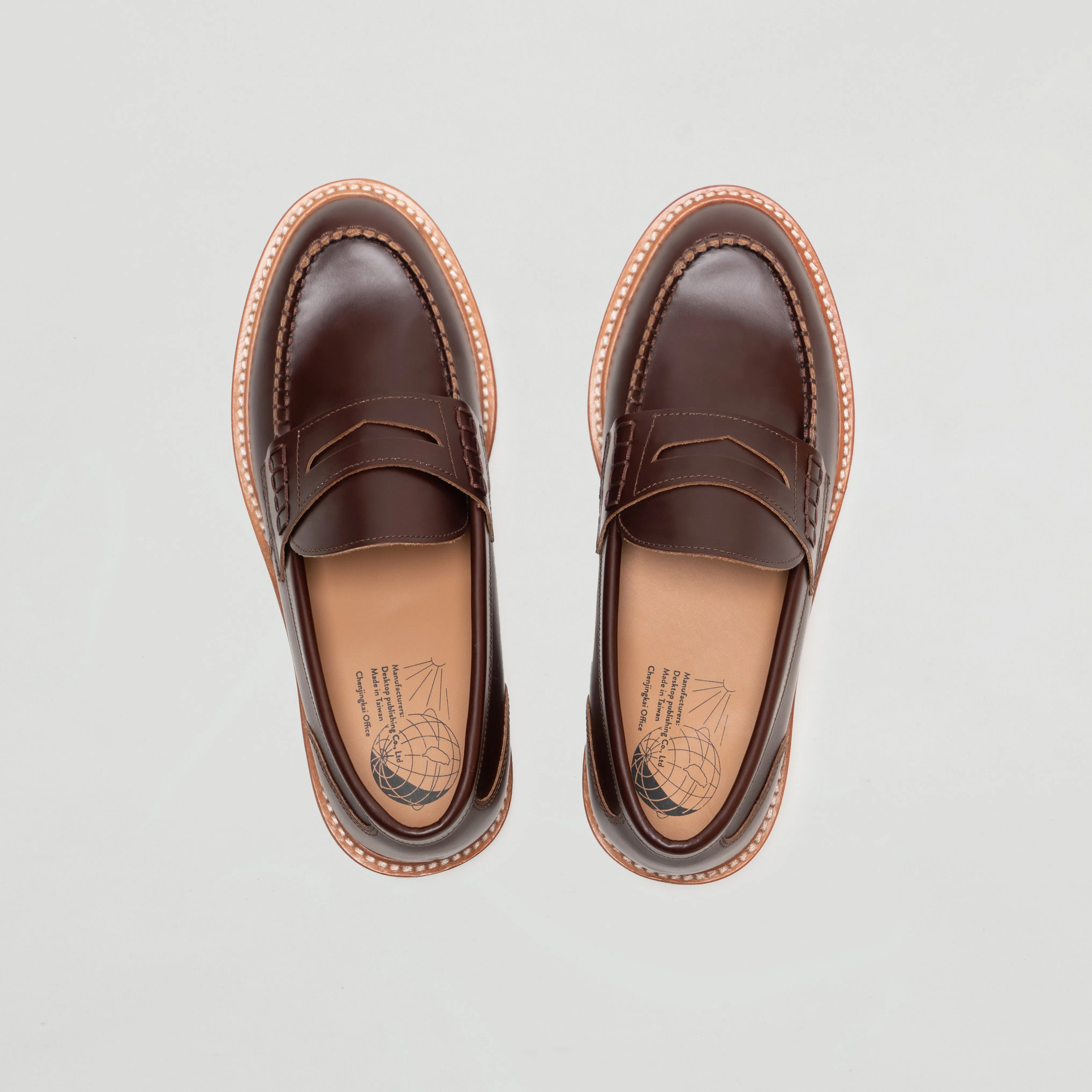 Plain Loafer Shoes (brown)