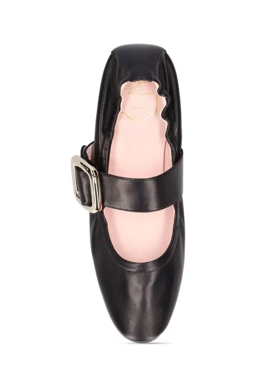 Roger Vivier   5mm Choc Babies leather flat shoes 