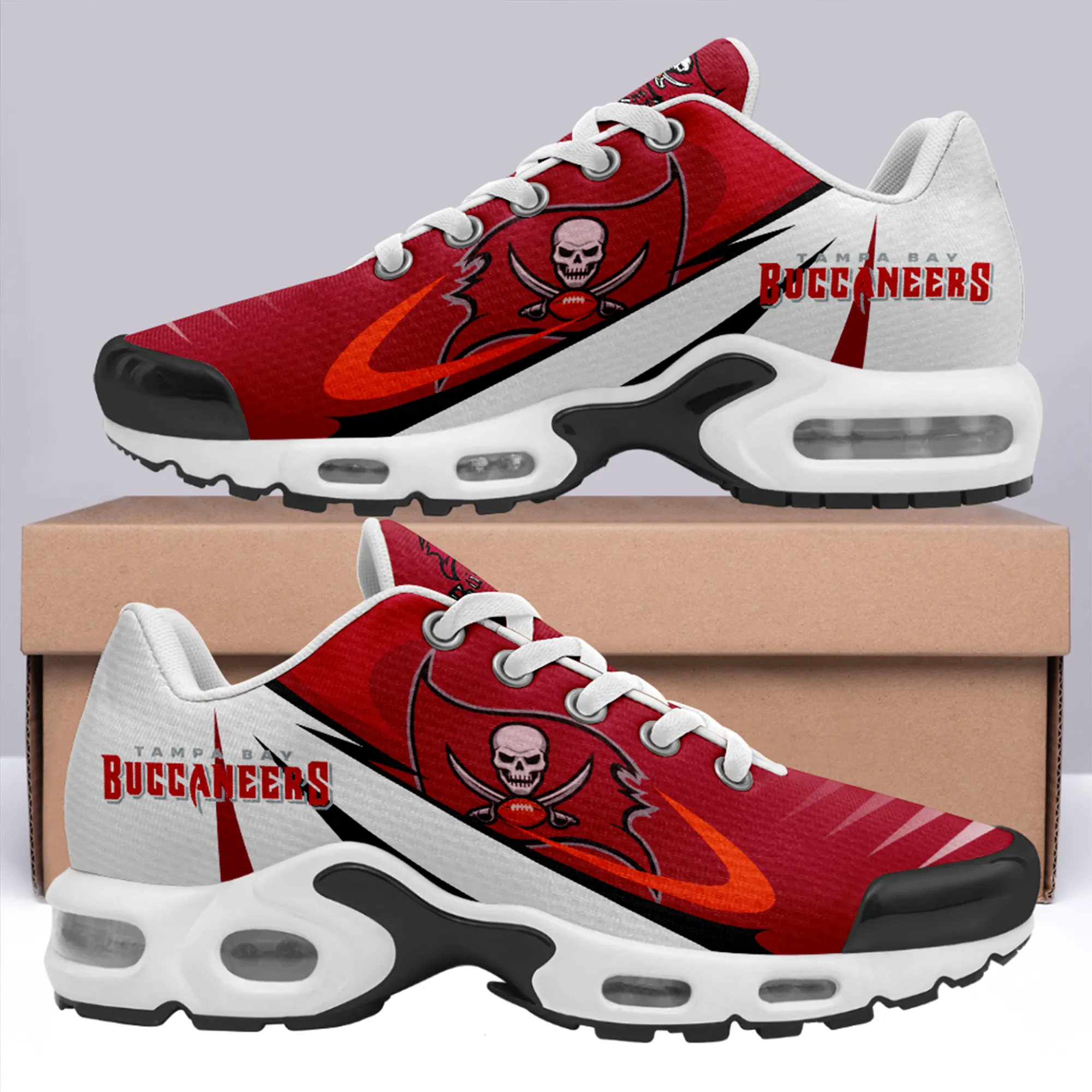 Tampa Bay Buccaneers- Fashion Men/Women Sports Shoes Sports Wear Shoes NFL Game Comfortable and Breathable