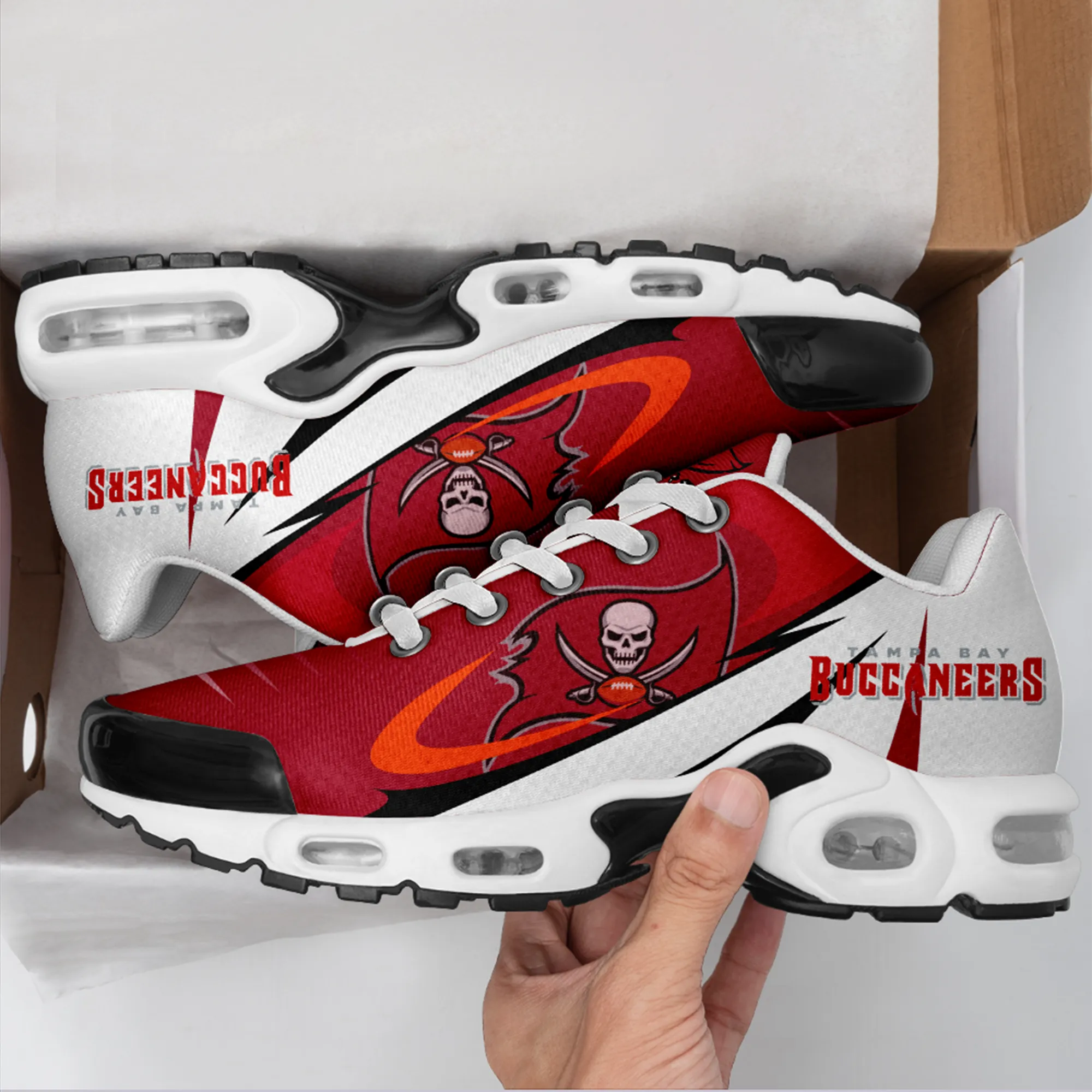 Tampa Bay Buccaneers- Fashion Men/Women Sports Shoes Sports Wear Shoes NFL Game Comfortable and Breathable