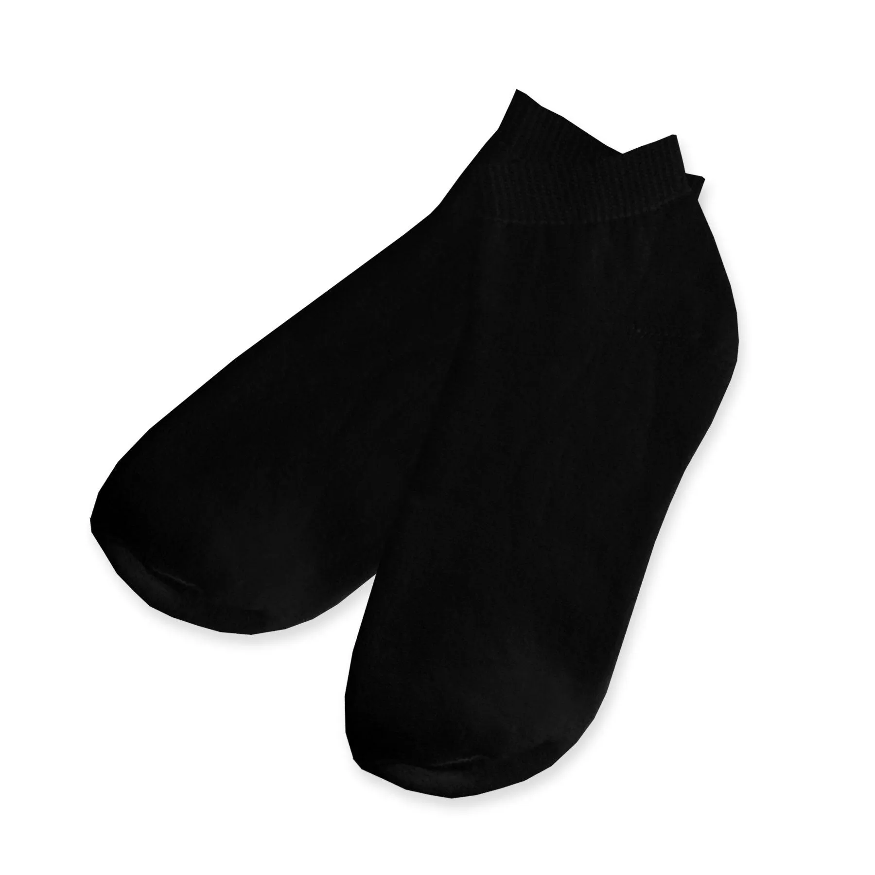 TeeHee Socks Men's Casual Cotton Low Cut Black 12-Pack (51151)