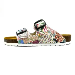 Thora 2-Buckle Sandals | Patchwork Blossom 04 EU39/US9