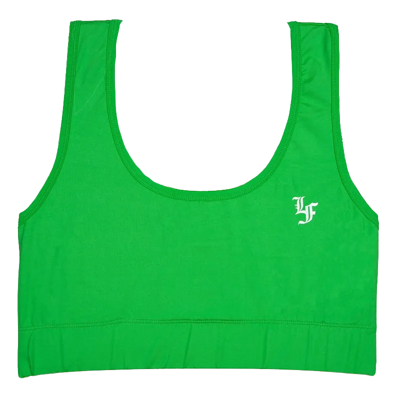 Women's Green Sports Bra