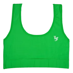 Women's Green Sports Bra