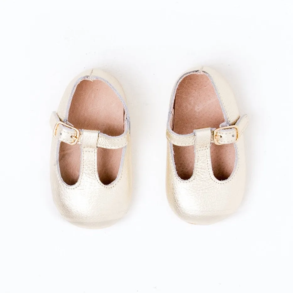 z Baby Toddler Shoes  Paris T-Bar Aurum