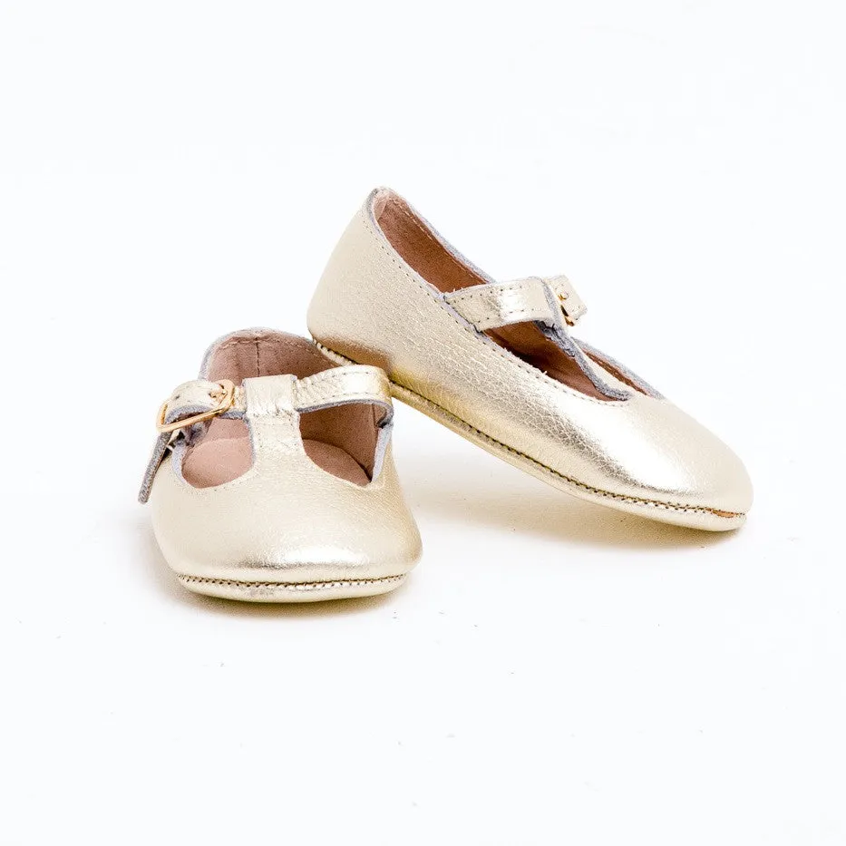 z Baby Toddler Shoes  Paris T-Bar Aurum